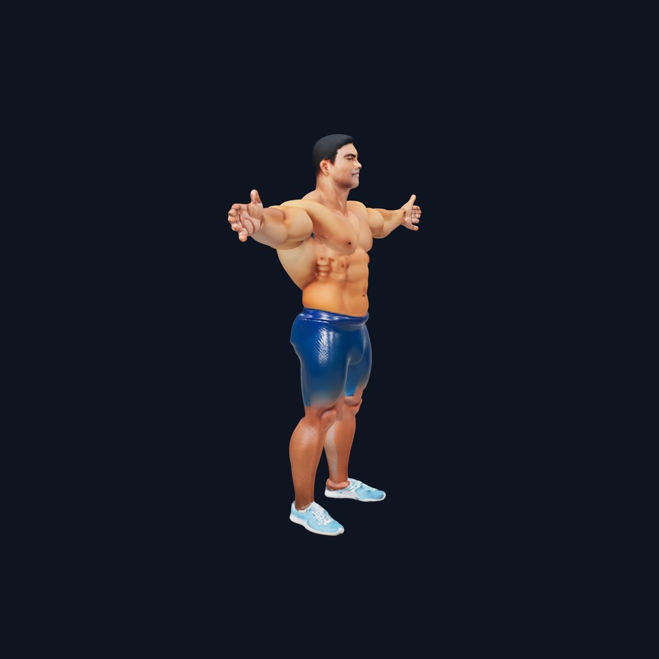 Athletic Human Figure model pack